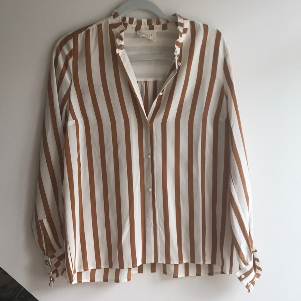 Silk striped blouse; CUZCO SHIRT